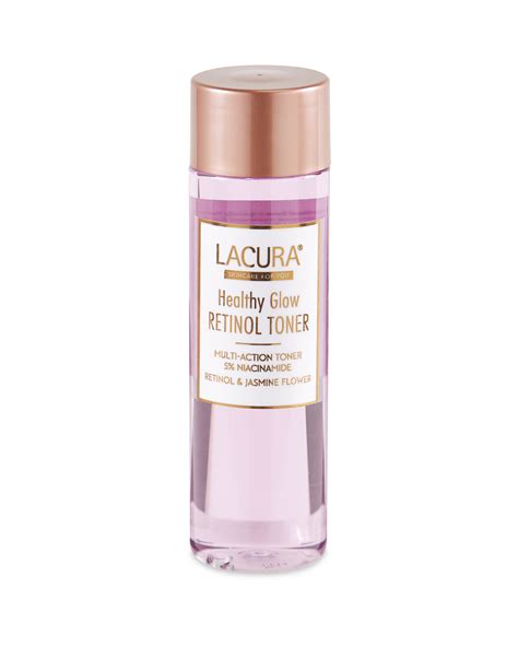 lacura healthy glow retinol toner.